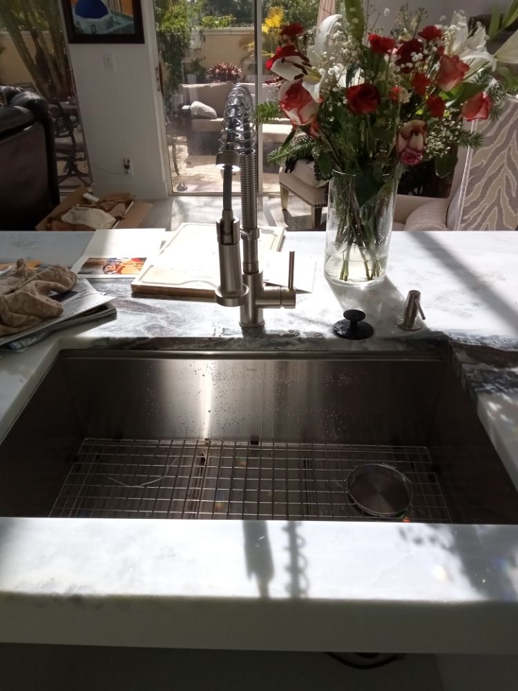 Kitchen sink and faucet