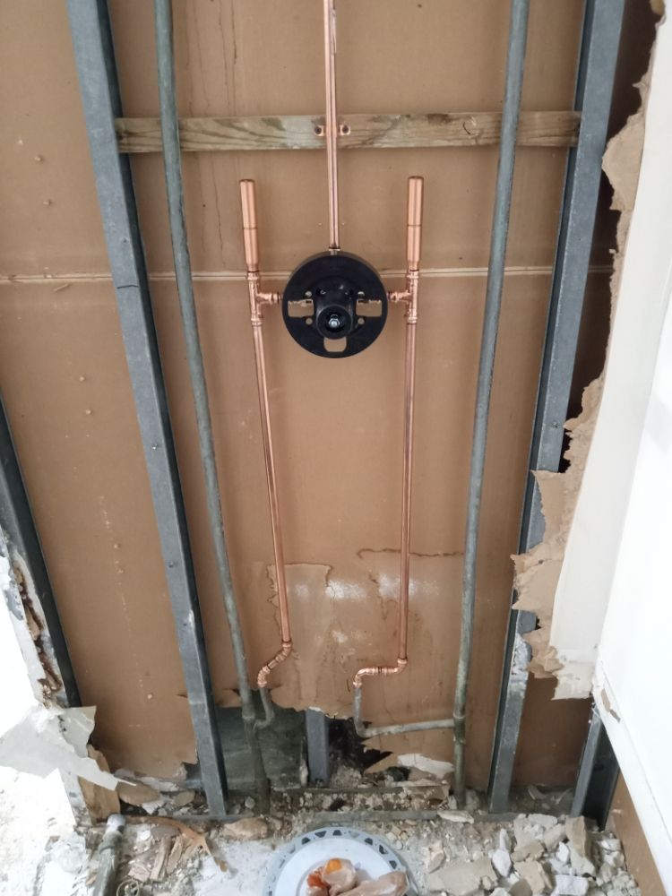 Shower valve rough-in