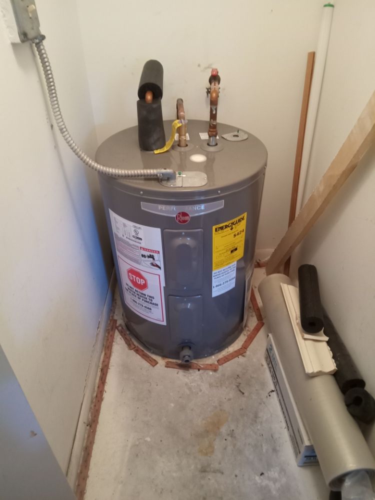 Water heater installation